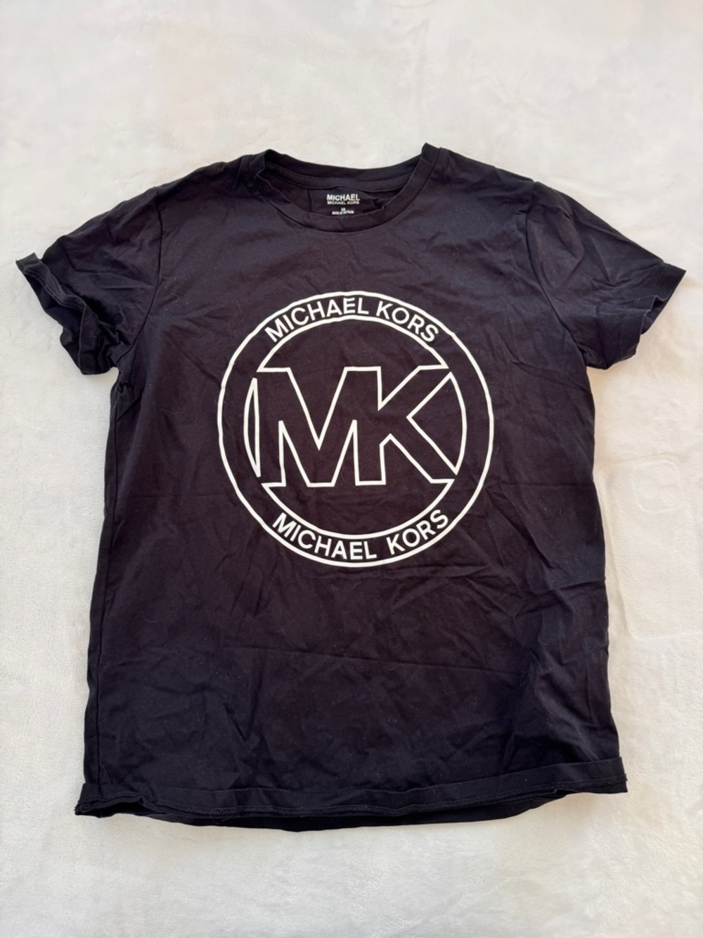 Women’s Michael Kors Black MK Logo Graphic Tee Size XS